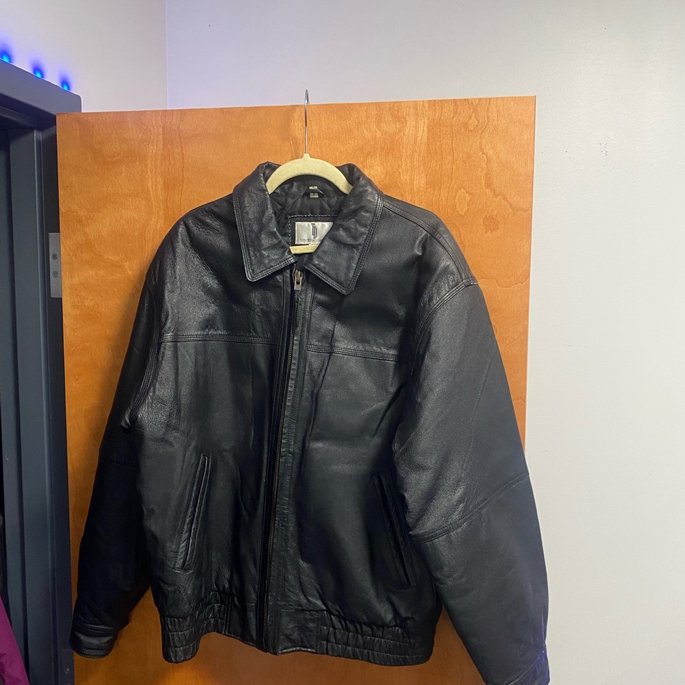 Wilsons Leather Black Bomber Jacket